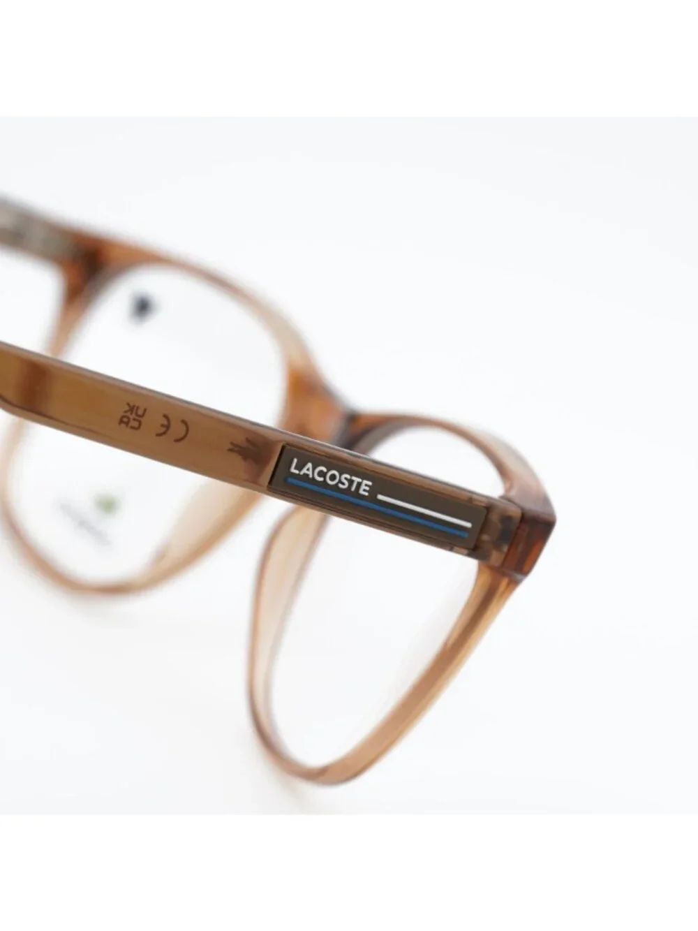 Lacoste L2979 N 210 Eyeglasses Transparent Brown 54mm Square Frame